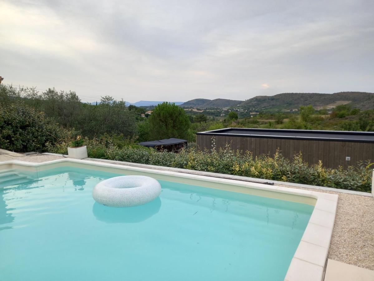 "Plus Belle L'Ardeche" Studio De Jardin Et Piscine Vinezac Kültér fotó